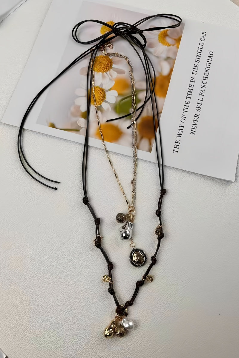 Stackable Alloy Charm Necklace - Layered Trendy Look π