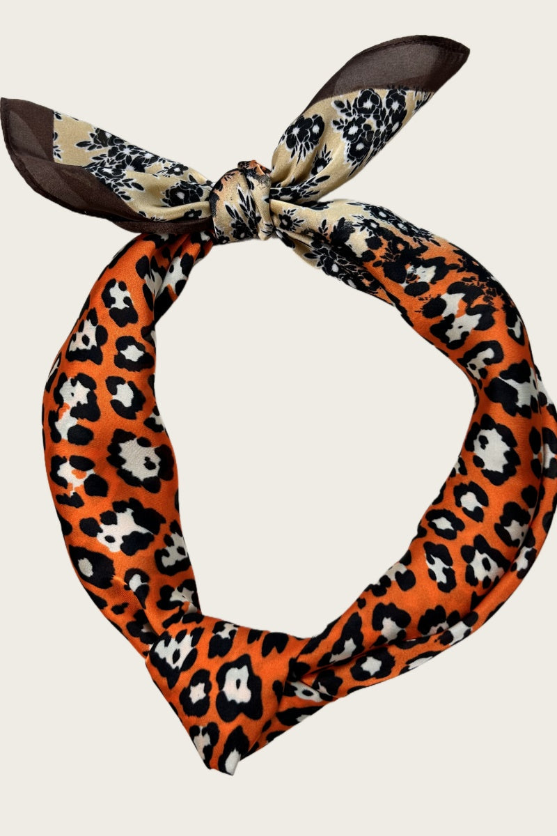 Leopard & Floral Print Bandana β Reversible Style πΊπ Leto Collection