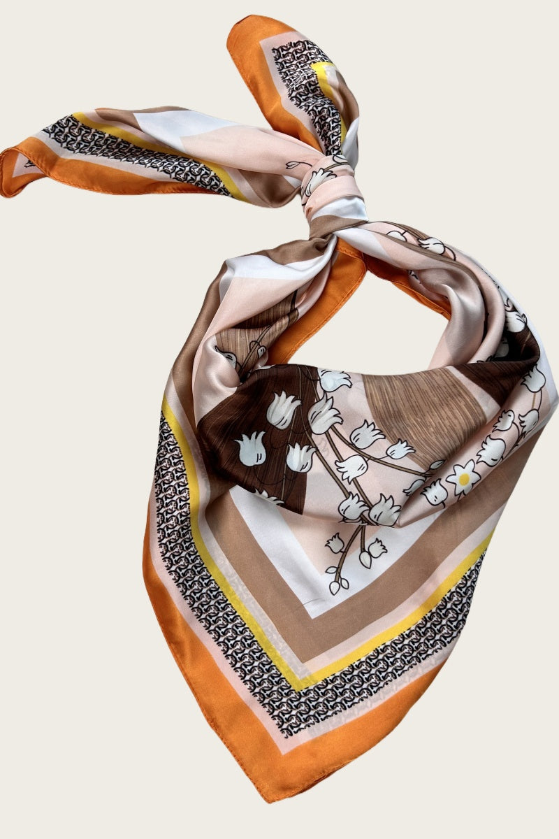 Lily of the Valley Silky Bandana - Floral Elegance Scarf ๐ฟ๐ธ Leto Collection