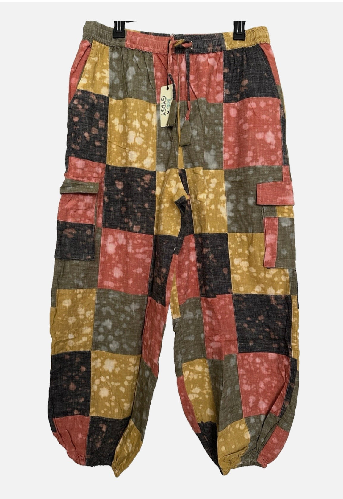 Jaded Gypsy Falling for you Patchwork Jogger Pants