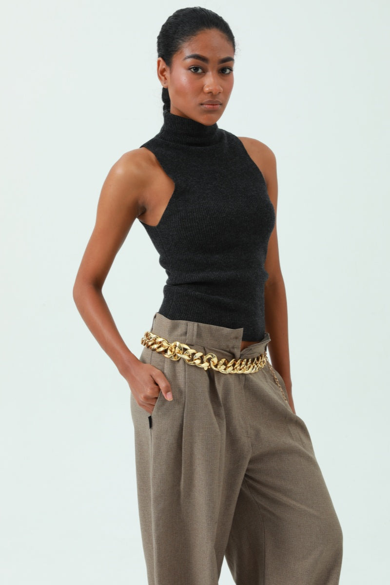 Chic Plated Waist Chain - Secure Hook Closure 🔗 Leto Collection