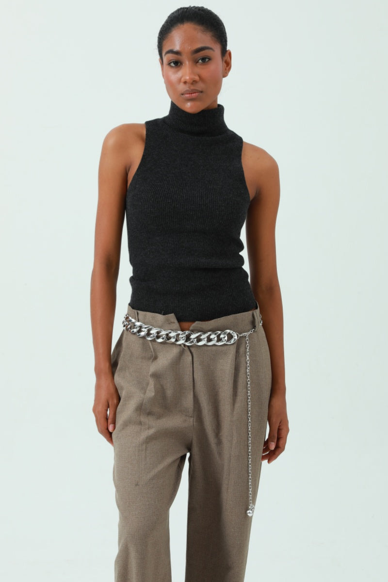 Chic Plated Waist Chain - Secure Hook Closure 🔗 Leto Collection