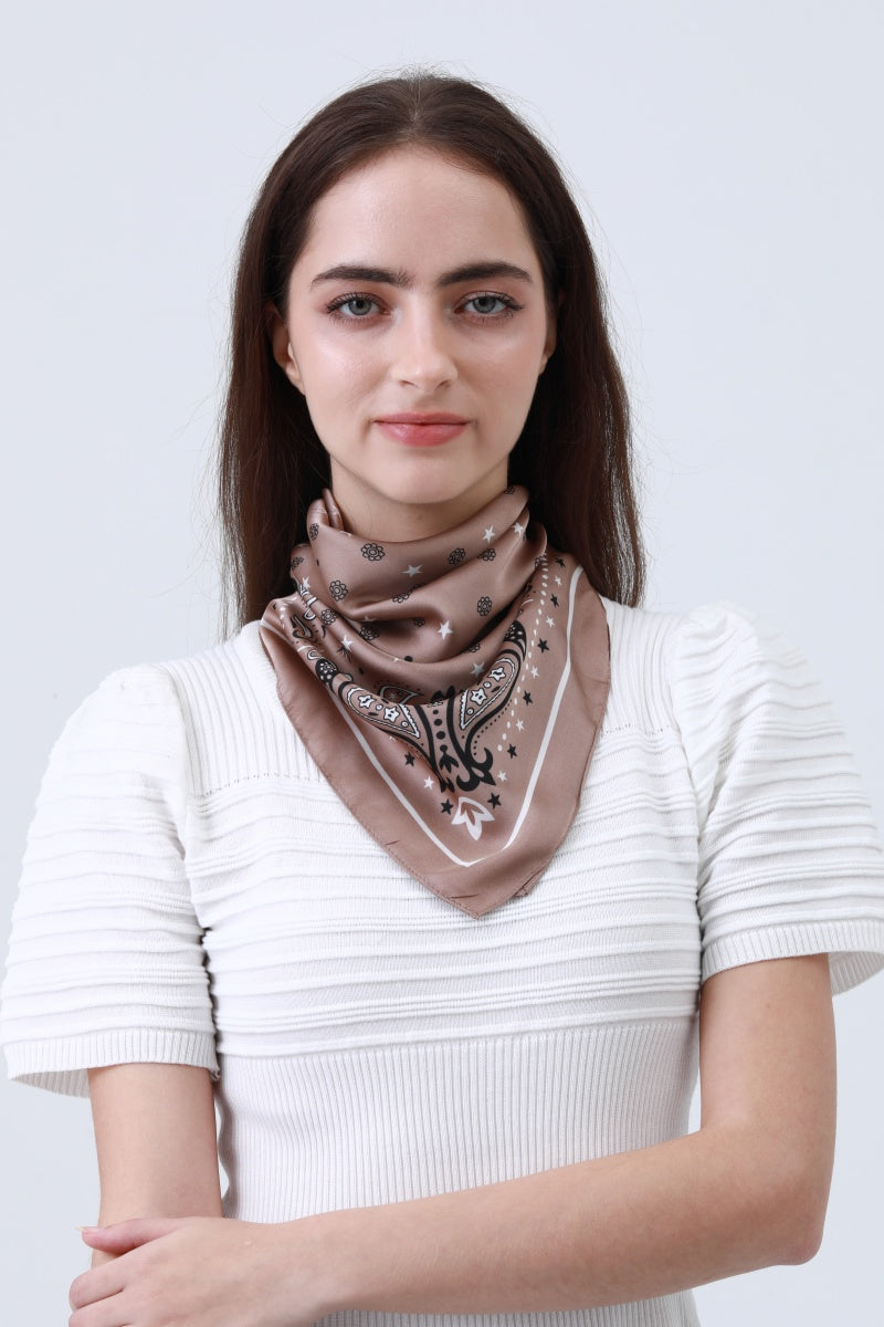 Paisley Silky Square Scarf - Multi-Use Accessory 🌸🧣 Leto Collection