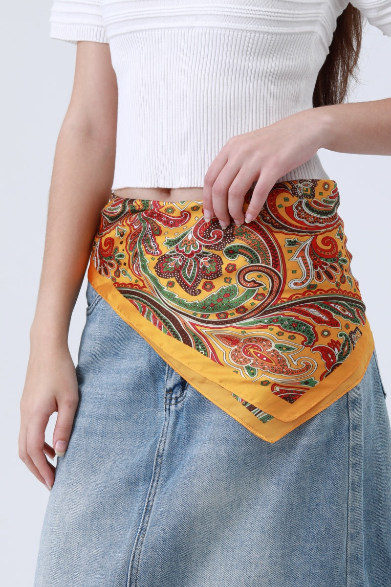 Vintage Paisley Silky Scarf - Timeless Bohemian Accent 🌸🧣 Leto Collection