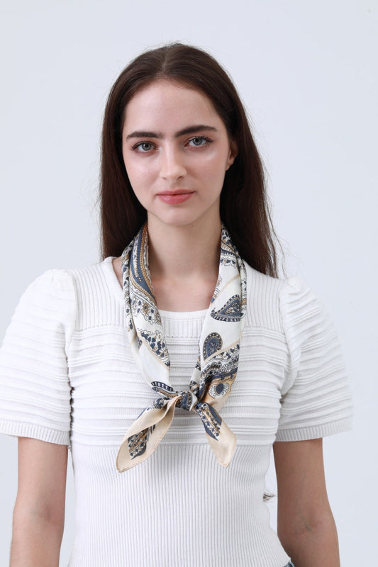 Versatile Paisley Print Bandana - Multi-Way Scarf 🌸🧣 Leto Collection