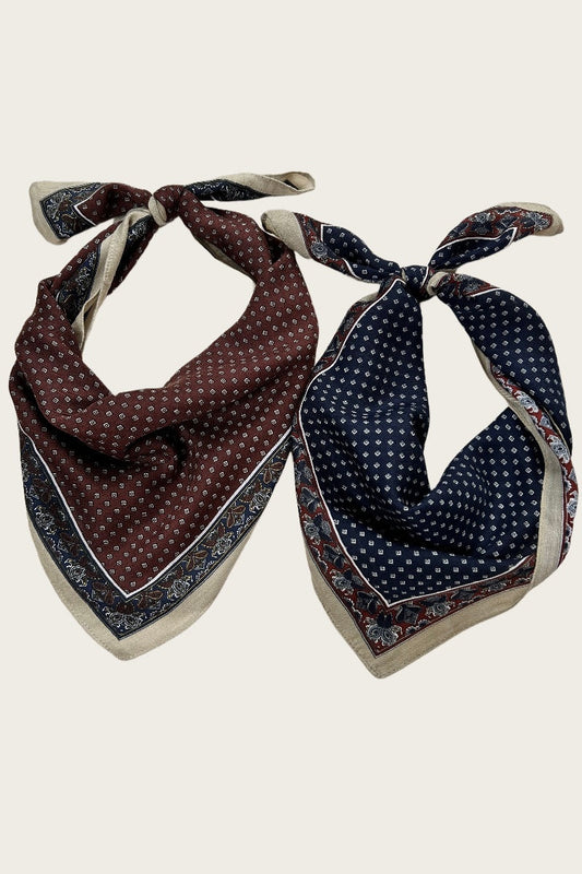 Preppy Paisley Bandana - Cotton-Soft & Versatile 🌸🧣 Leto Collection