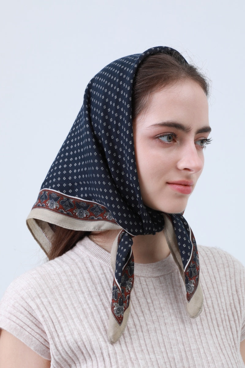 Preppy Paisley Bandana - Cotton-Soft & Versatile 🌸🧣 Leto Collection