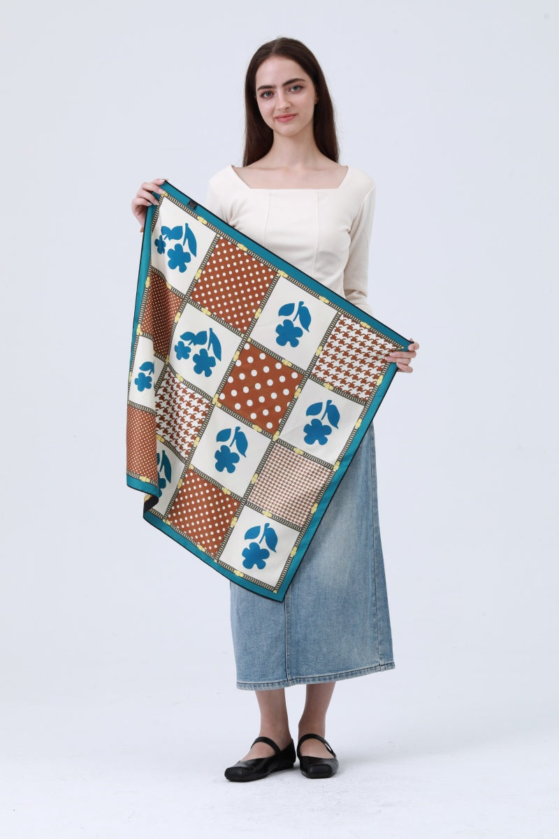 Luxury Reversible Silky Scarf - Two-Tone Double-Sided Design 🔄🧣 Leto Collection